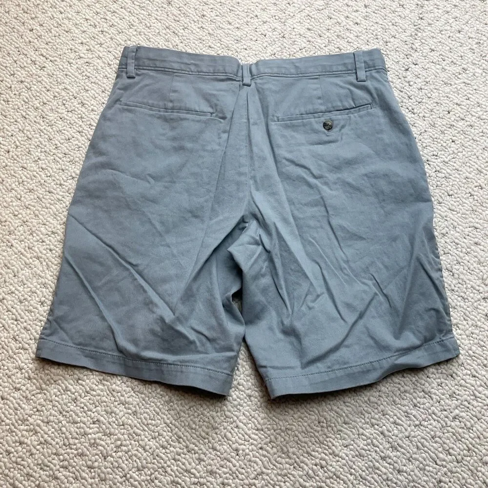 Banana Republic Aiden Chino Shorts Mens 33 Blue Straight Cotton 34x9 Pockets